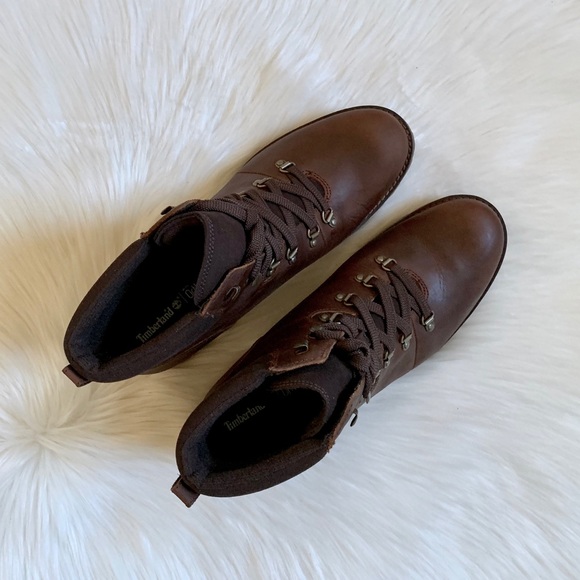 Timberland Brown Leather Ellendale Hiking Boots - Picture 5 of 7